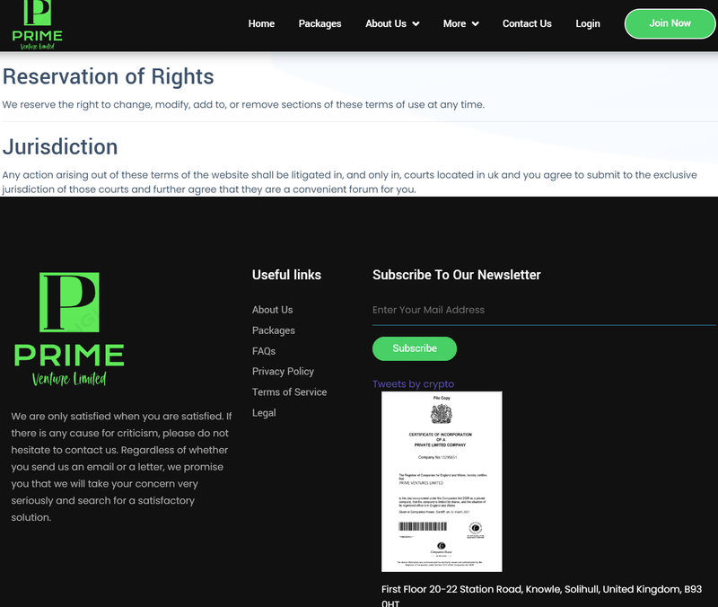 Prime Venture Limited