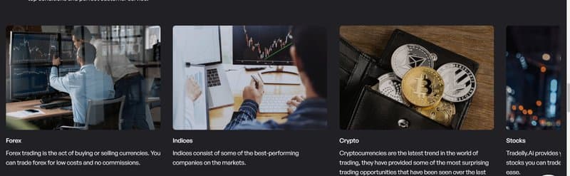 Tradelly.Ai's Trading Products
