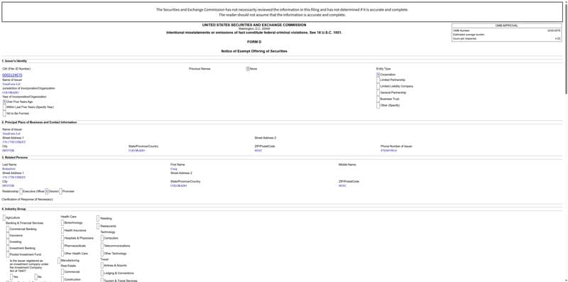 TrainForex Ltd SEC FORM D