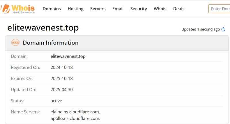 Whois Query Result