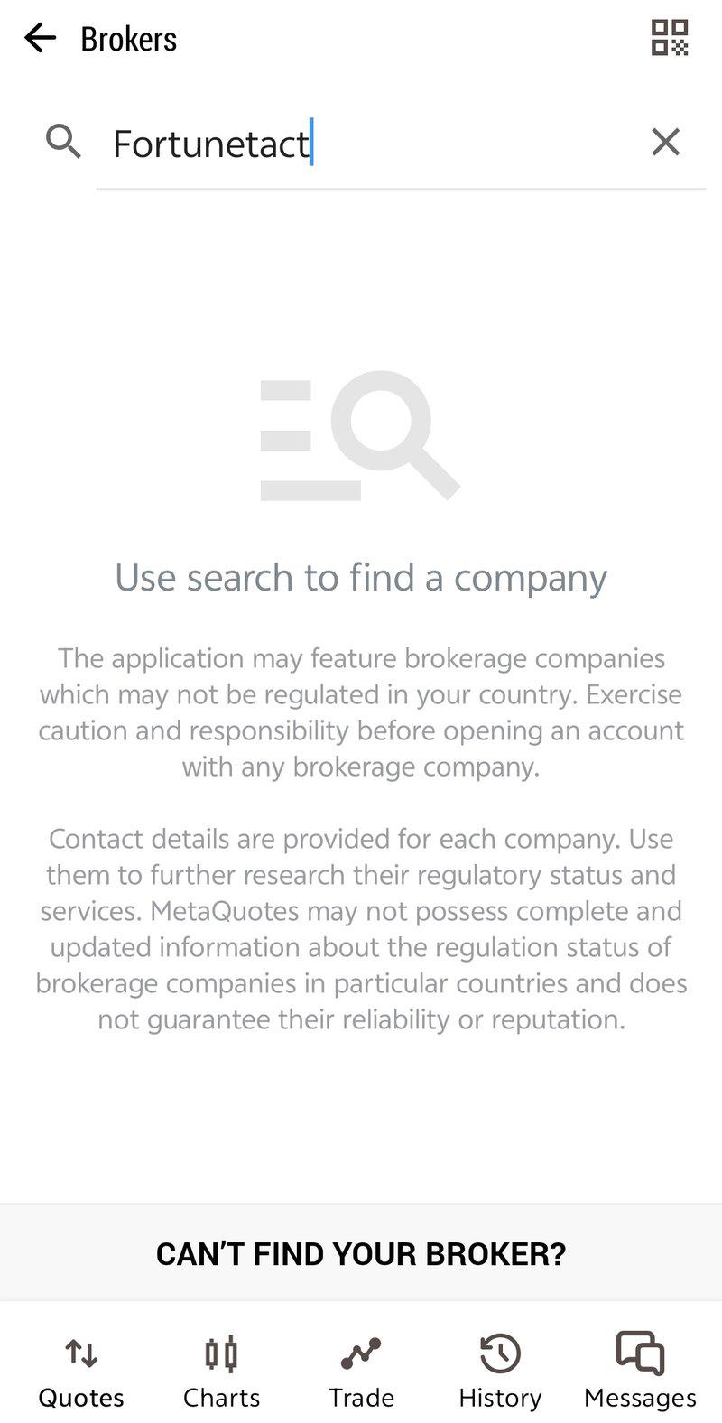 MT5 Query Result