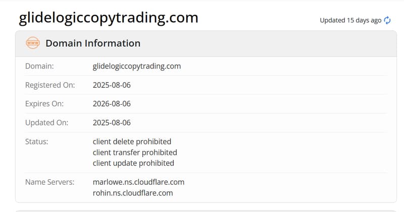 Whois-Domainregistrierungszeit