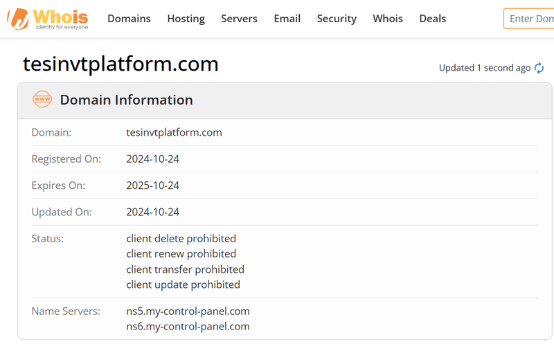 Whois Query Result
