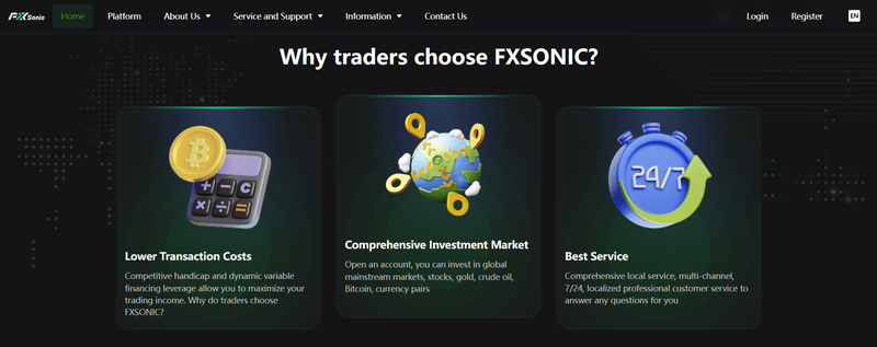 Platform homepage