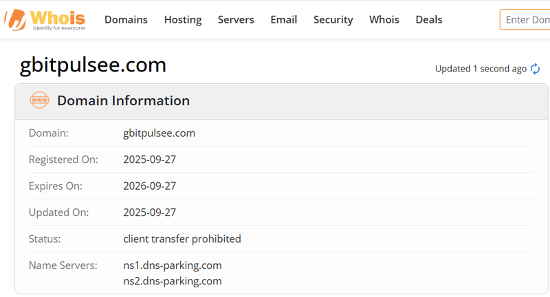 ผลการค้นหา Whois