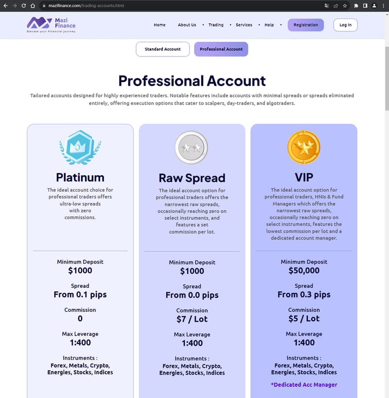 官网显示交易账户类型2
