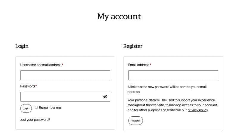 Formulário de Registro