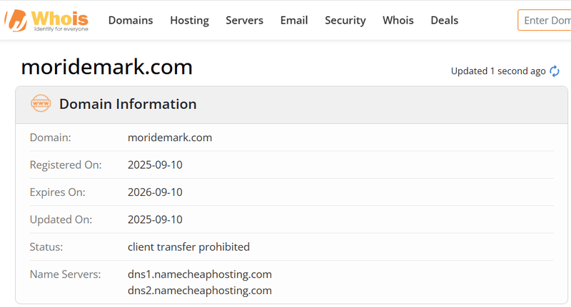 ผลการค้นหา Whois