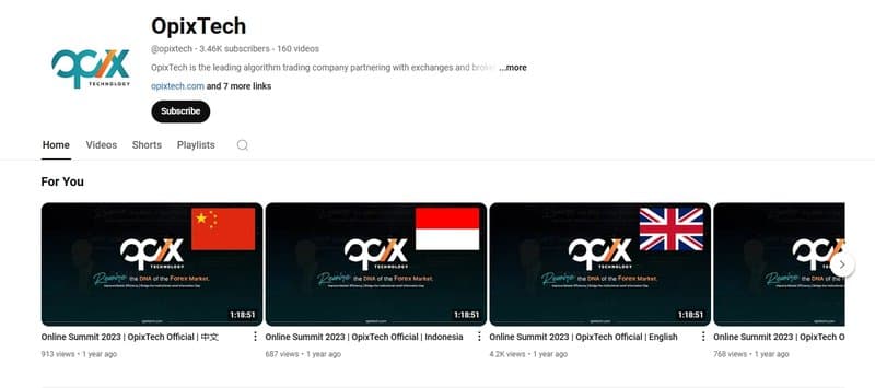 YouTube ของ Opixtech