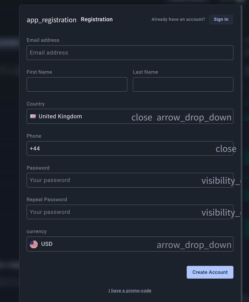 Registration Form