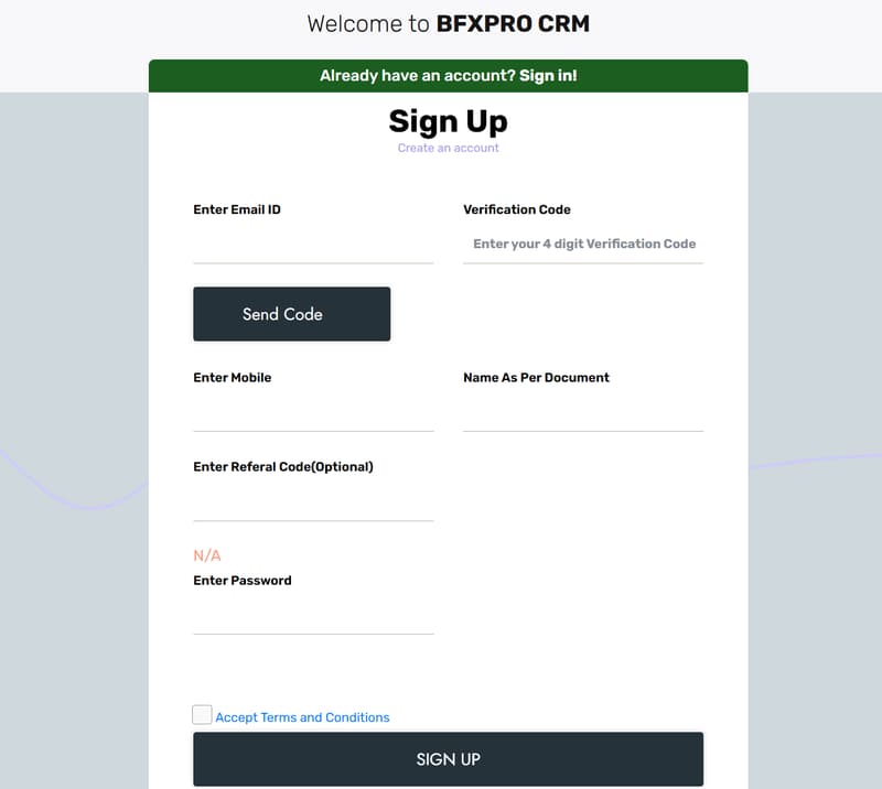 Registration Form