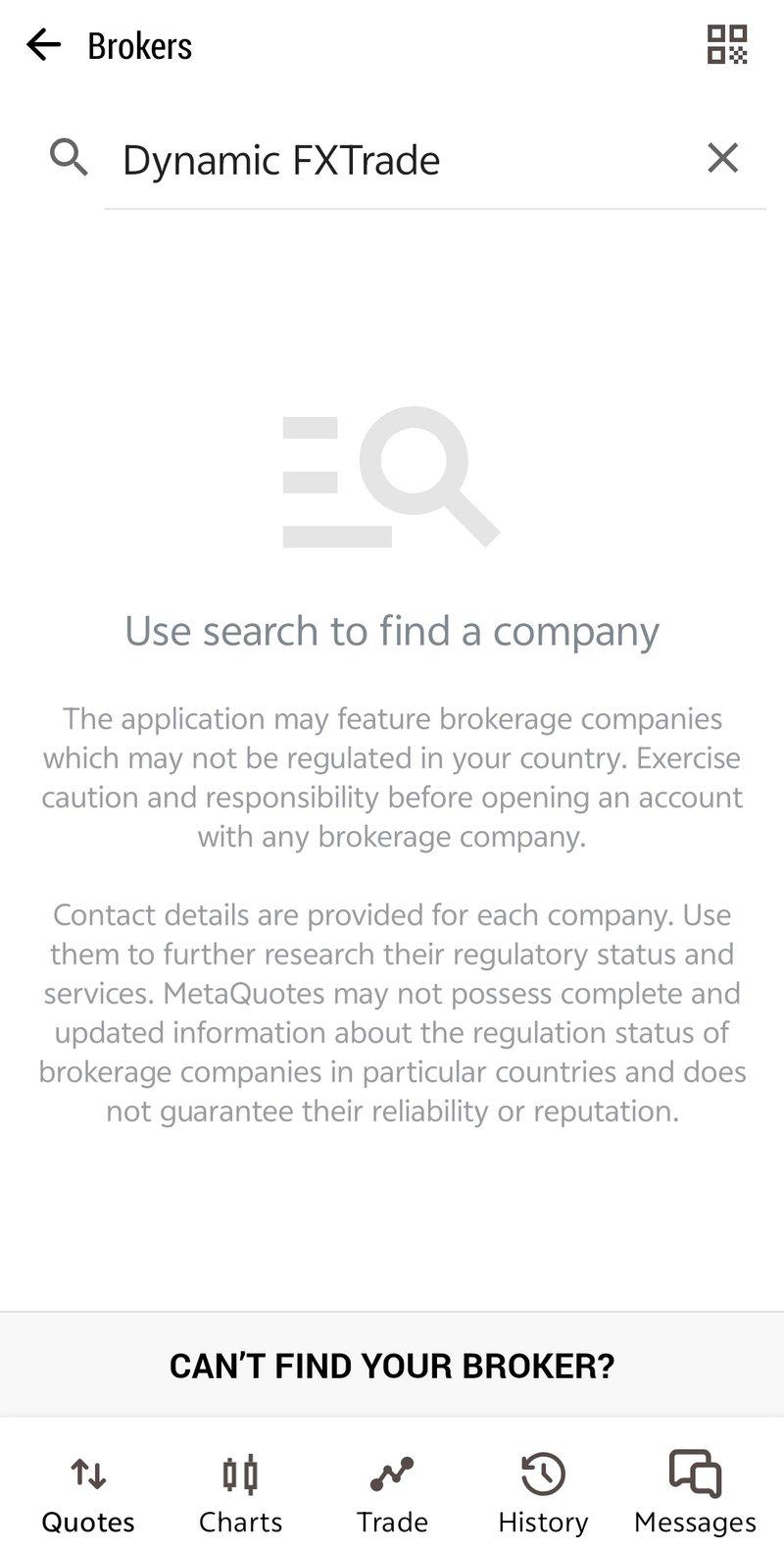 MT5 Query Result