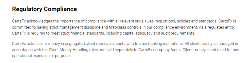 10.10 ข้อมูลการกำกับดูแลของหน้าเว็บ CartsFx