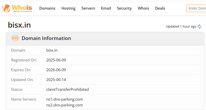Whois Query Result