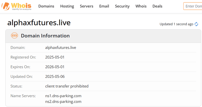 Whois Query Result