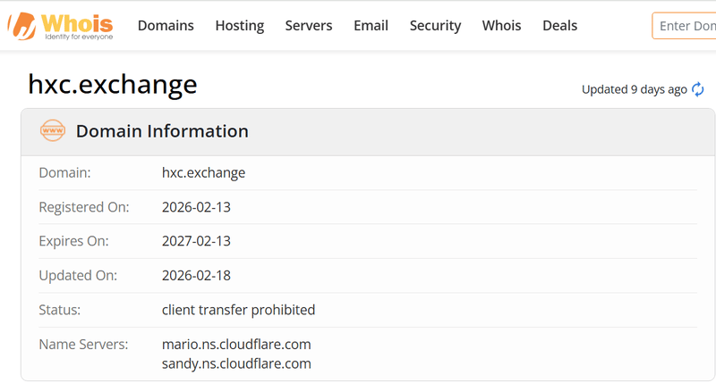 WHOIS Lookup Results