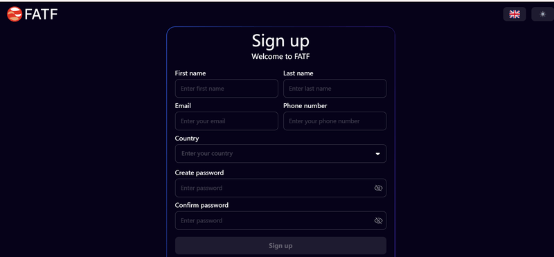 注册表单