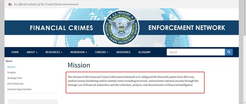 FinCEN's mission