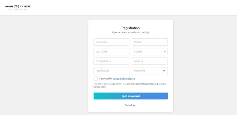 Ambit Capital's Account Opening Process