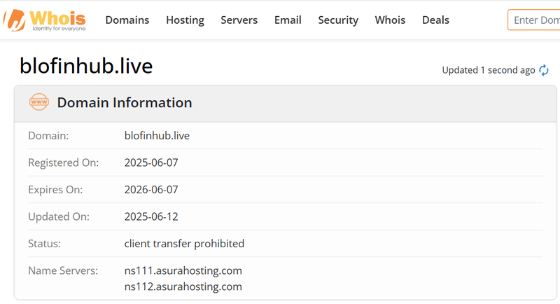 Whois Query Result