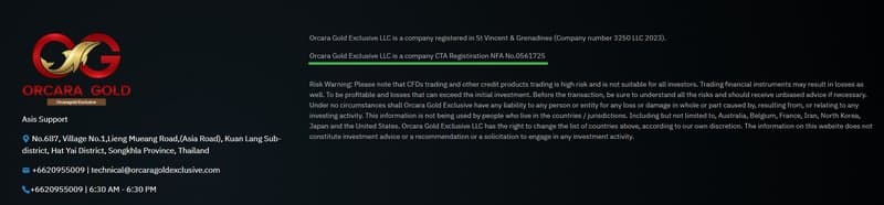 Claimed Regulation by NFA (National Futures Association)