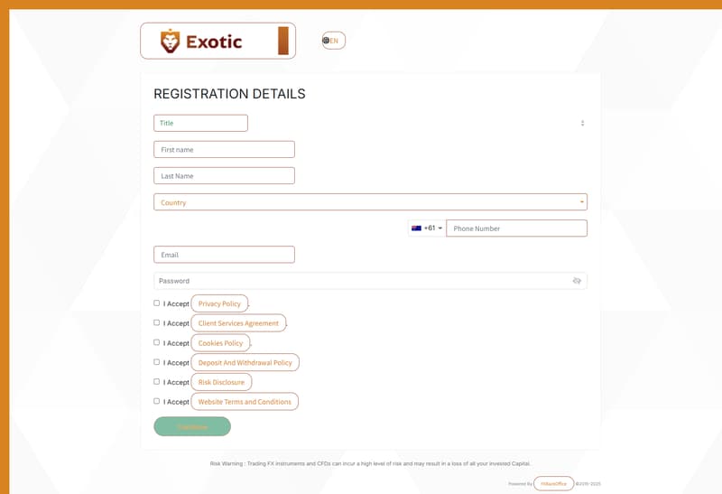 Registration Content