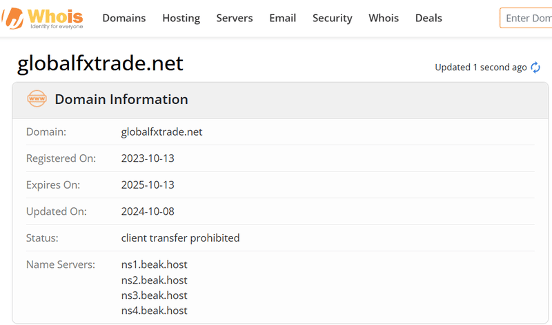 ผลการค้นหา Whois