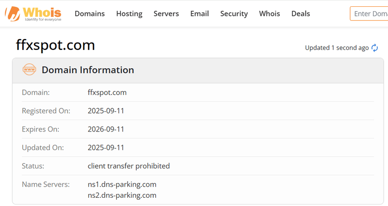 Whois Query Result