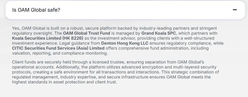 OAM Global's partner Koala Securities Limited