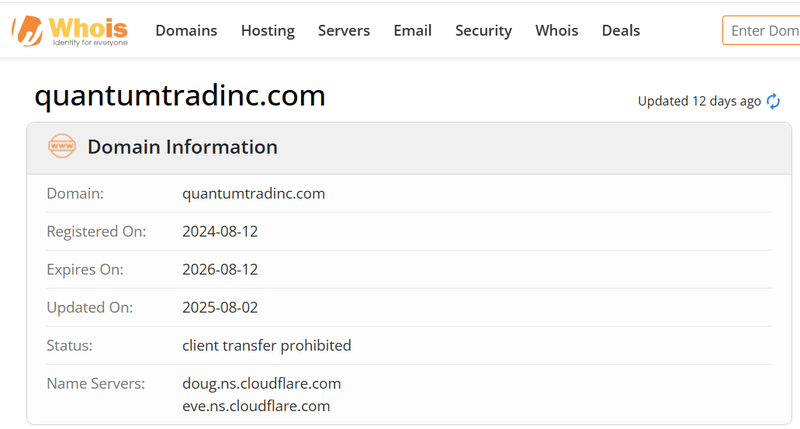 Whois Query Result