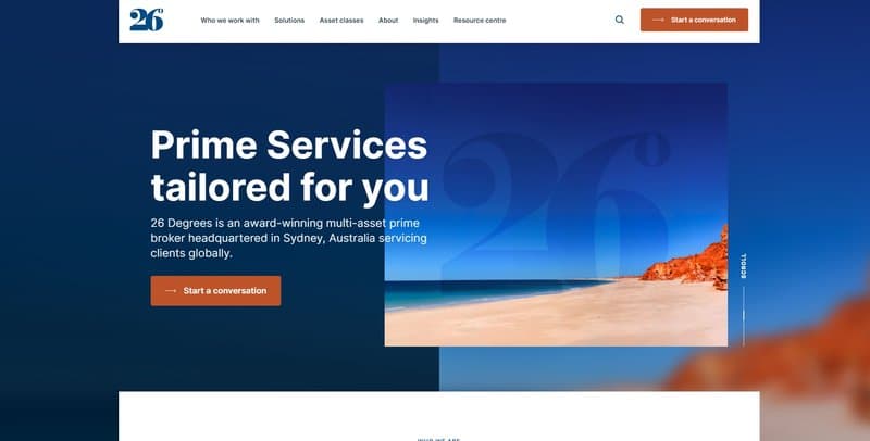26 Degrees Global Markets official website