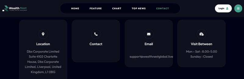 Заявленный адрес компании на платформе