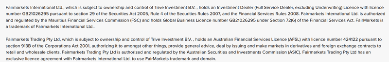 Regulatory Information