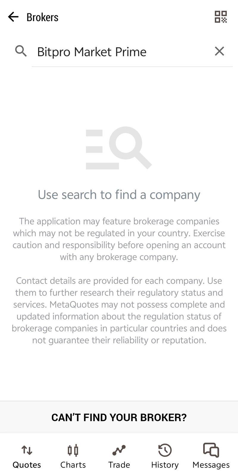 MT5 Query Result