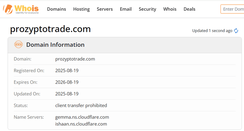 Whois Query Result