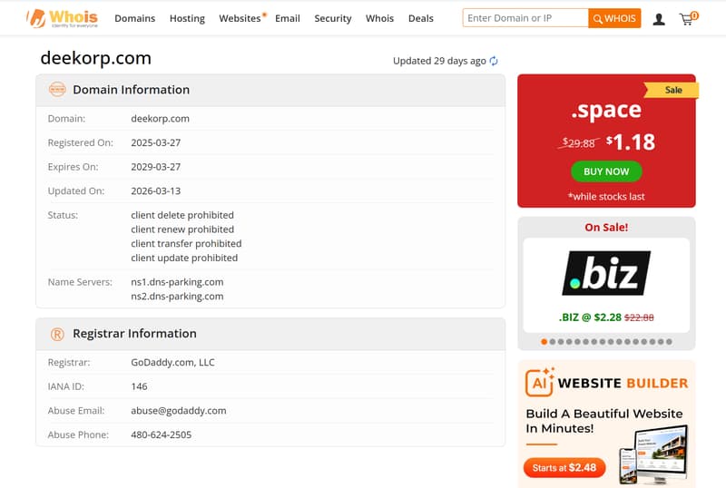 whois