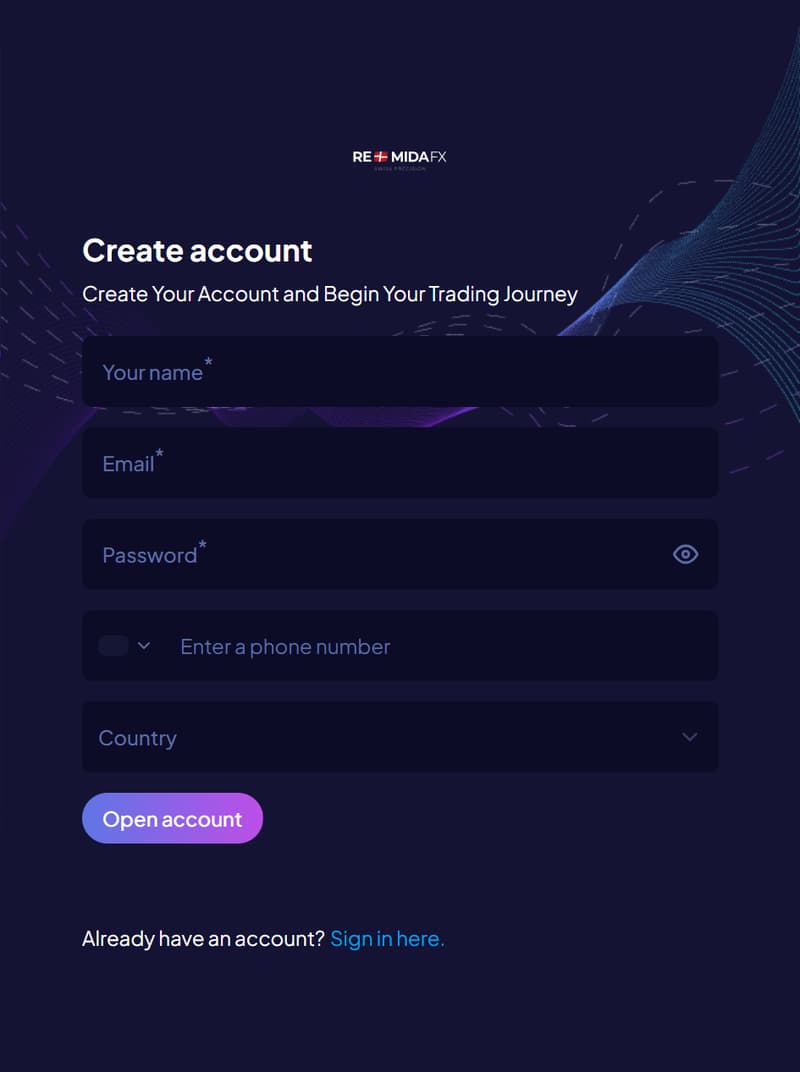 registration form