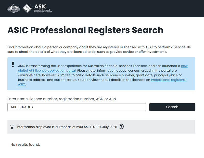 ผลการตรวจสอบใน ASIC