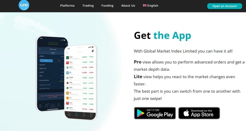 Global Market Index Limited's transaction software
