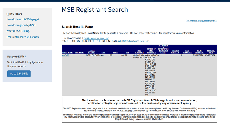 Msemc fincen