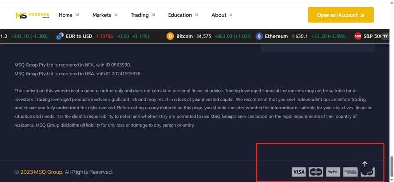 Deposit and Withdrawal Methods