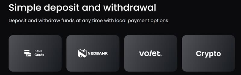 Deposits and Withdrawals