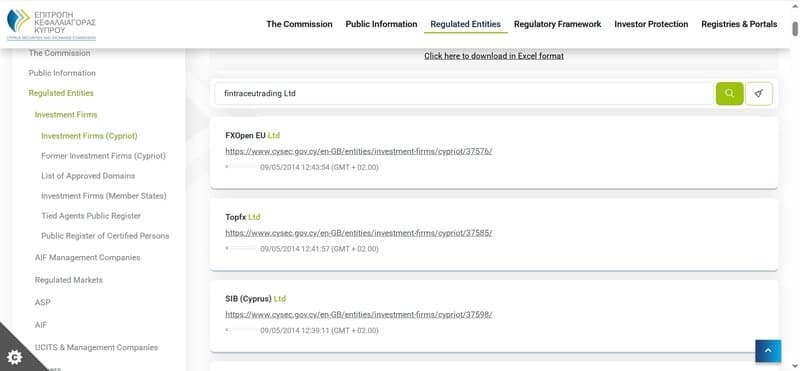 CySEC Search