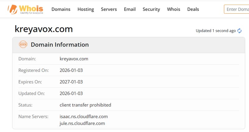 Domain- und grundlegende Website-Informationen