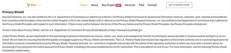 Legal Terms on Platform
