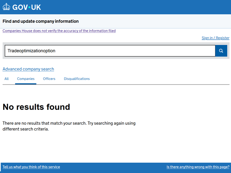 Companies House Query Result