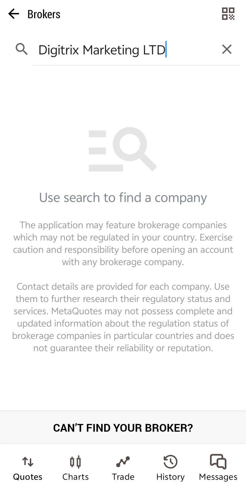 MT5 Query Result