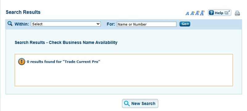 Query on ASIC's Website: No Information on Trade Current Pro