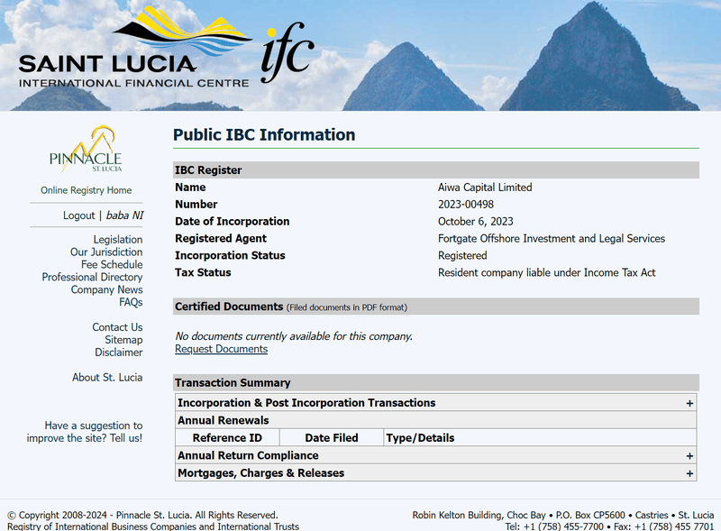 Aiwa Capital Limited