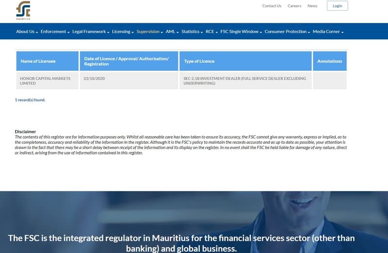 Regulation by the Financial Services Commission of the Republic of Mauritius